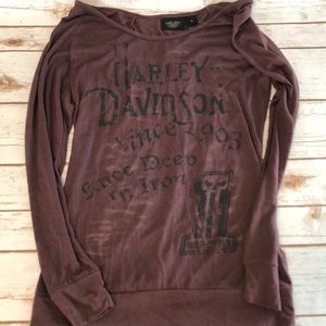 Harley Davidson purple (open back) tunic